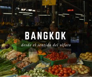 Mercado de Bangkok en Tailandia