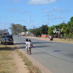 Las casas rojas de Mozambique.